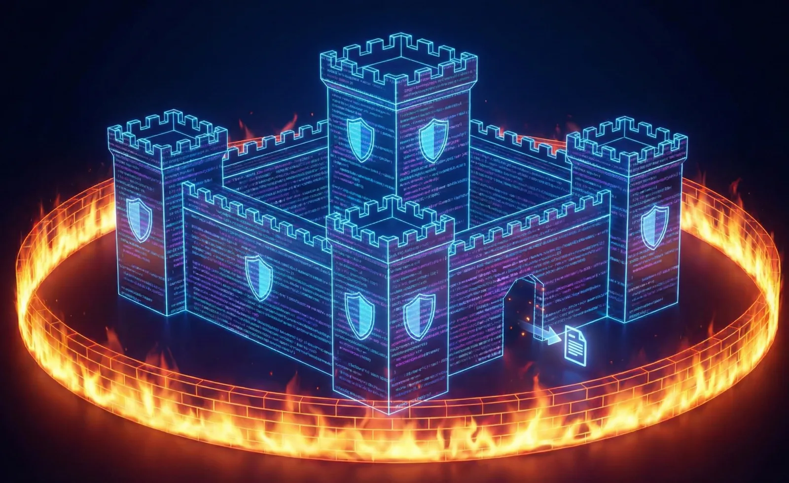 Forteresse digitale de cybersécurité